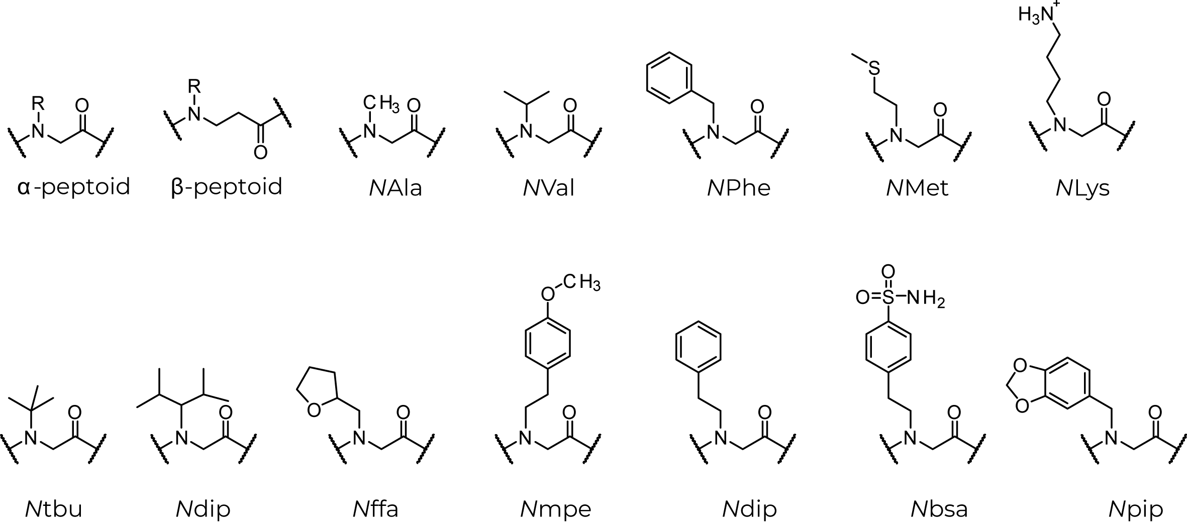 peptoid building blocks amino acids