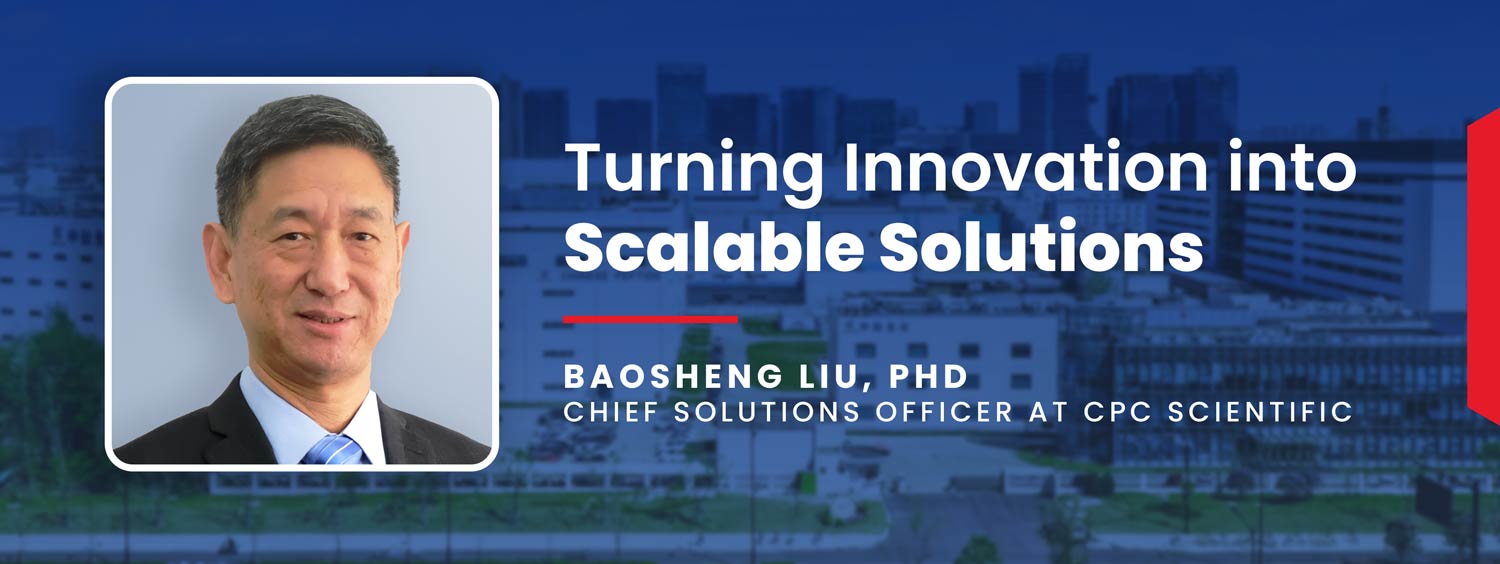 Chief Solutions Officer Baosheng Liu, PhD explores how CPC Scientific ensures quality, innovation, and scale in GMP peptide and oligonucleotide manufacturing