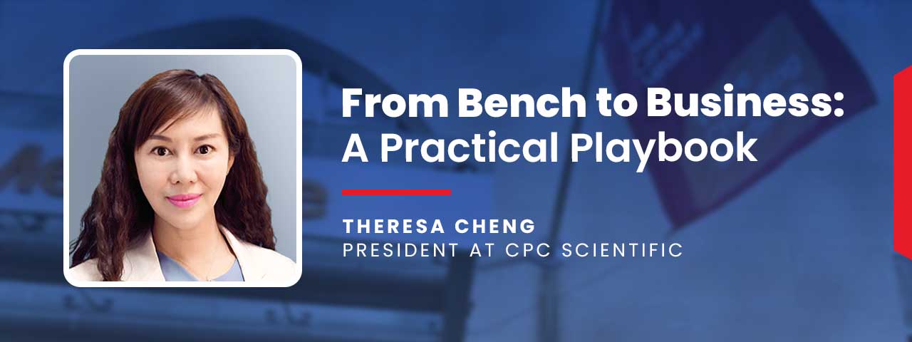 President Theresa Cheng presents bench-to-business insights at Weill Cornell, sharing CPC Scientific's peptide and oligonucleotide CRDMO insights on the complete lifecycle of drug development from academic discovery through real-world commercialization
