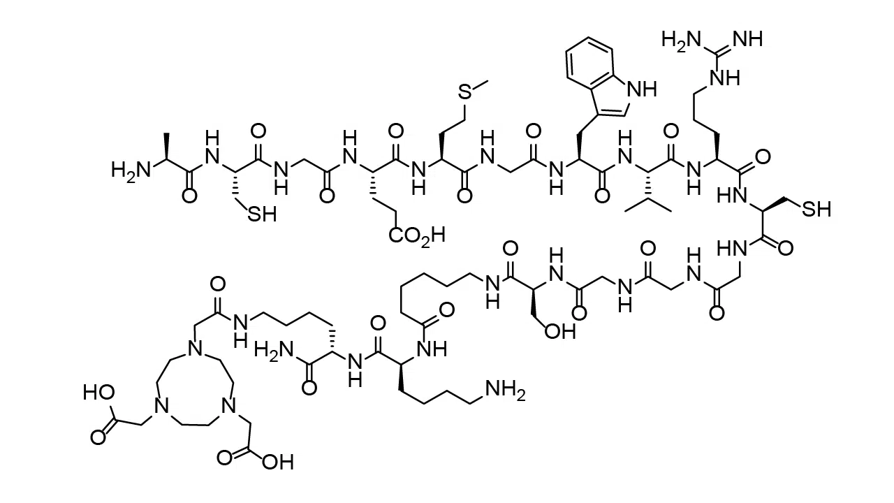 Metal chelating peptide Pep-1L-NOTA