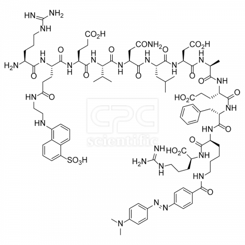 Arg-Glu(EDANS)-(Asn670,Leu671)-Amyloid b/A4 Protein Precursor770 (668-675)-Lys(DABCYL)-Arg