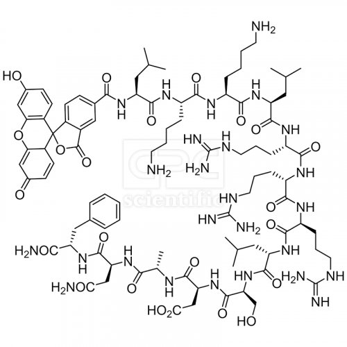 5FAM-LKKLRRRLSDANF-NH2