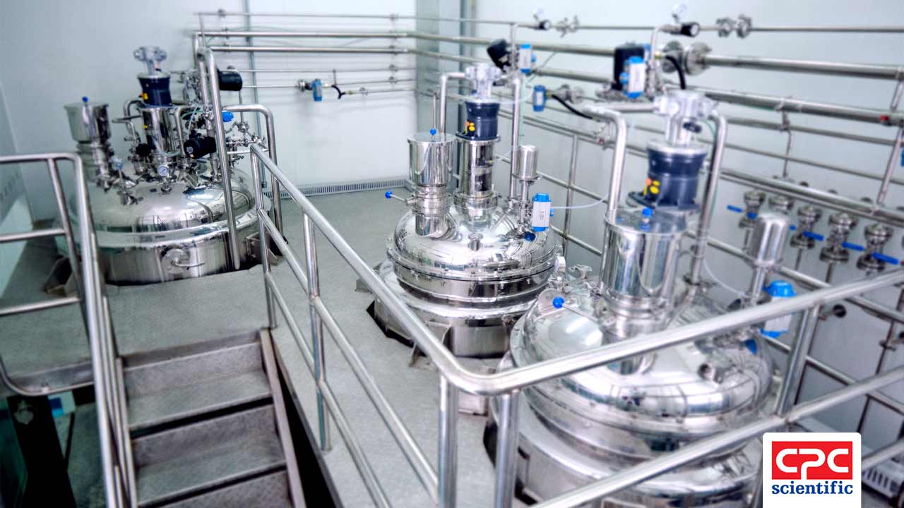 GMP peptide manufacturing 1000L solid-phase synthesis reactors from CPC Scientific, leading CDMO and manufacturer