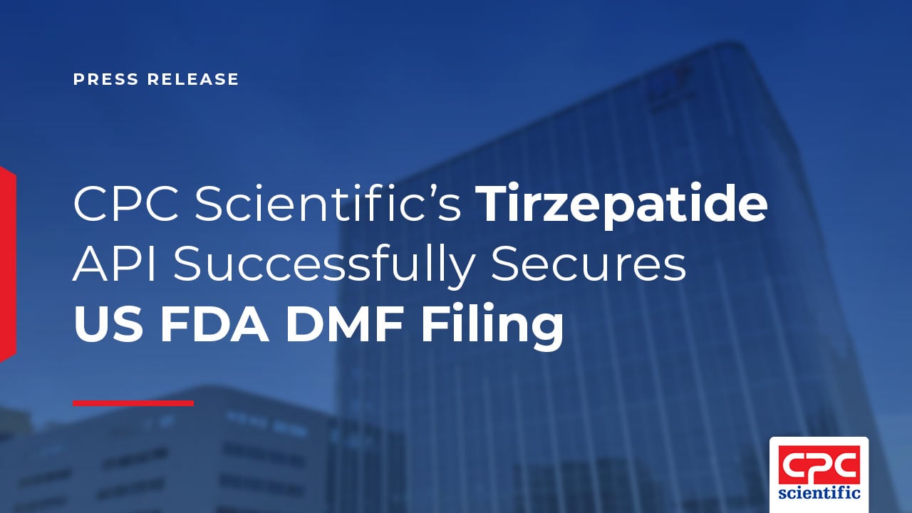 CPC Scientific successfully completes US FDA DMF filing for GLP-1 peptide API Tirzepatide