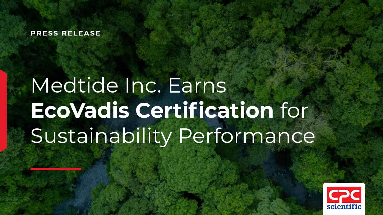 CPC Scientific's parent company, Medtide Inc., earns EcoVadis certification for sustainability